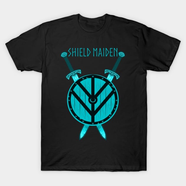 Shield Maiden T-Shirt by LittleBean